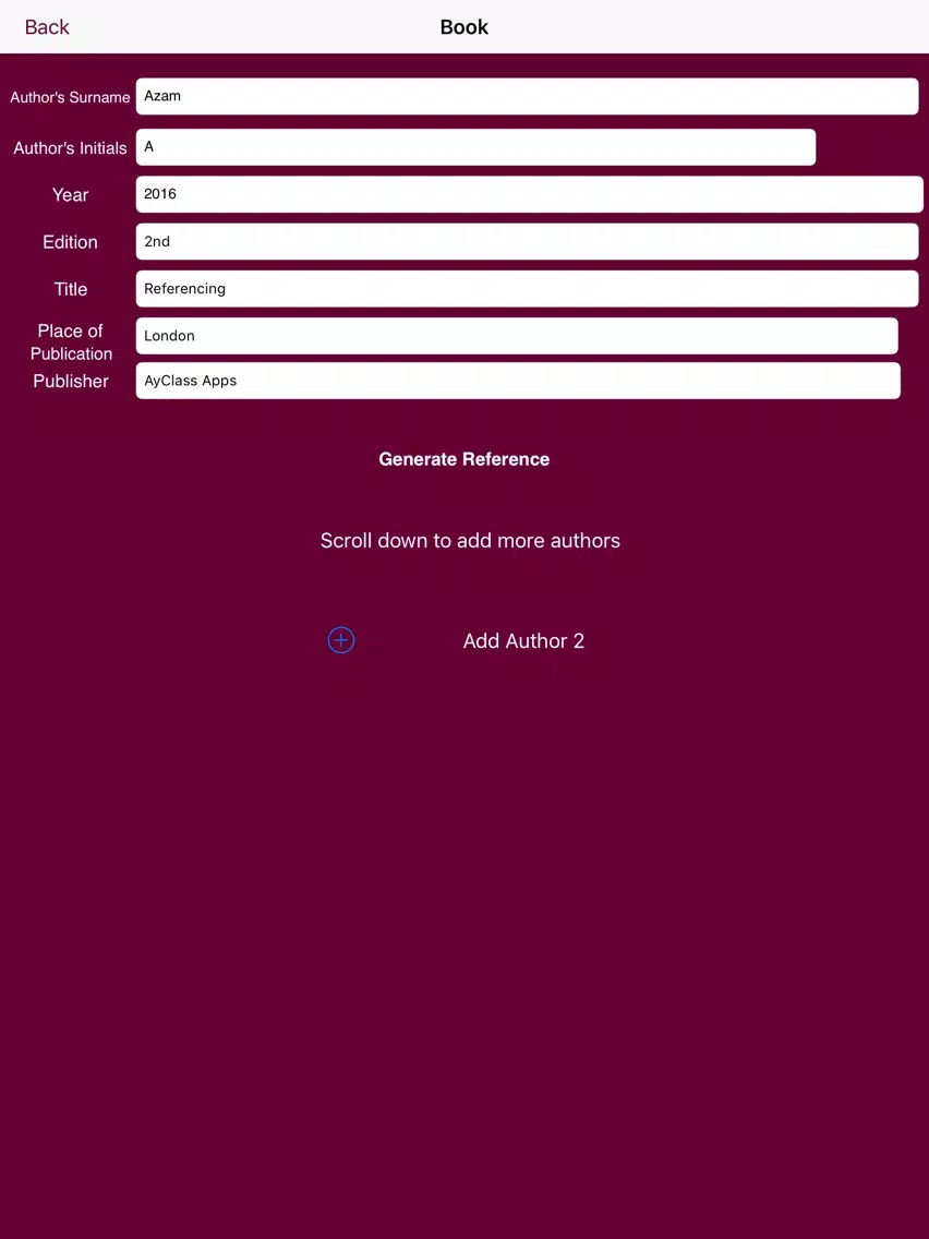 تصاویر Easy Harvard Referencing Generator iPad 