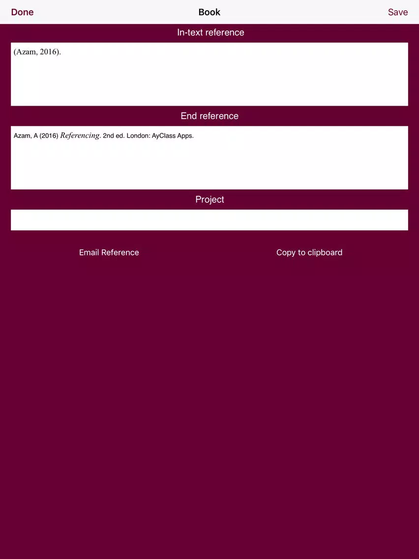 تصاویر Easy Harvard Referencing Generator iPad 