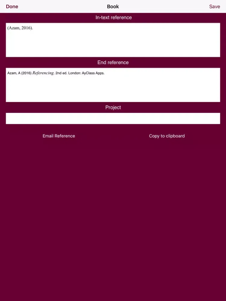 Easy Harvard Referencing Generator iPad  स्क्रीनशॉट