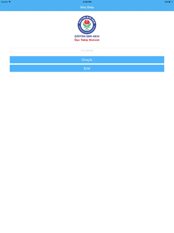 EBS Üye Takip iPad  Screenshots
