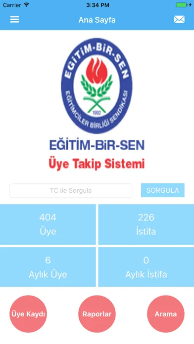 EBS Üye Takip Screenshots