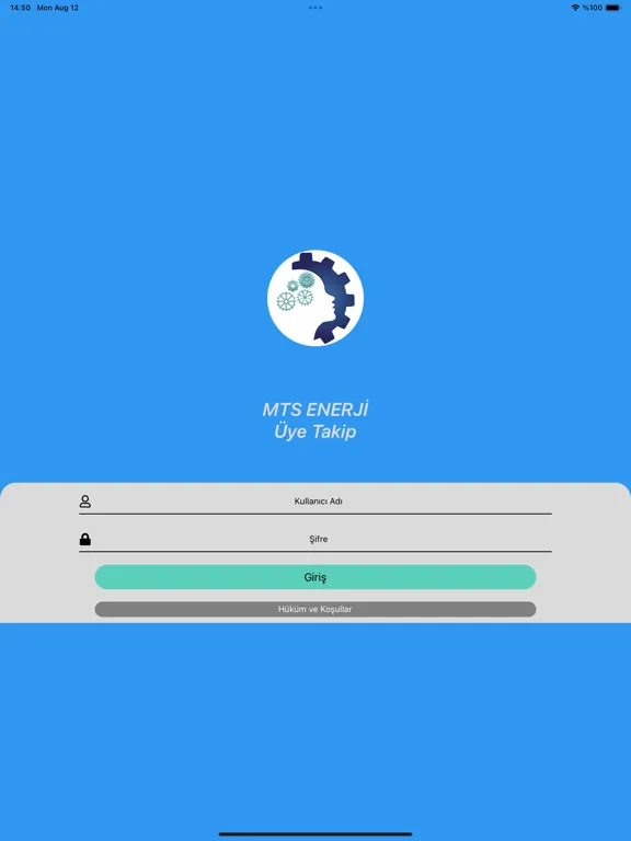 MTS Enerji Üye Takip iPad 应用截图