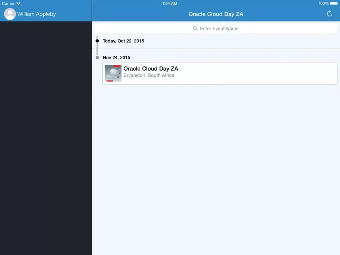 Oracle Cloud Day ZA iPad  स्क्रीनशॉट