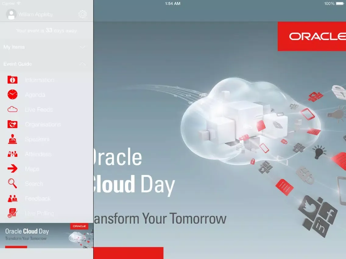 Oracle Cloud Day ZA iPad  स्क्रीनशॉट