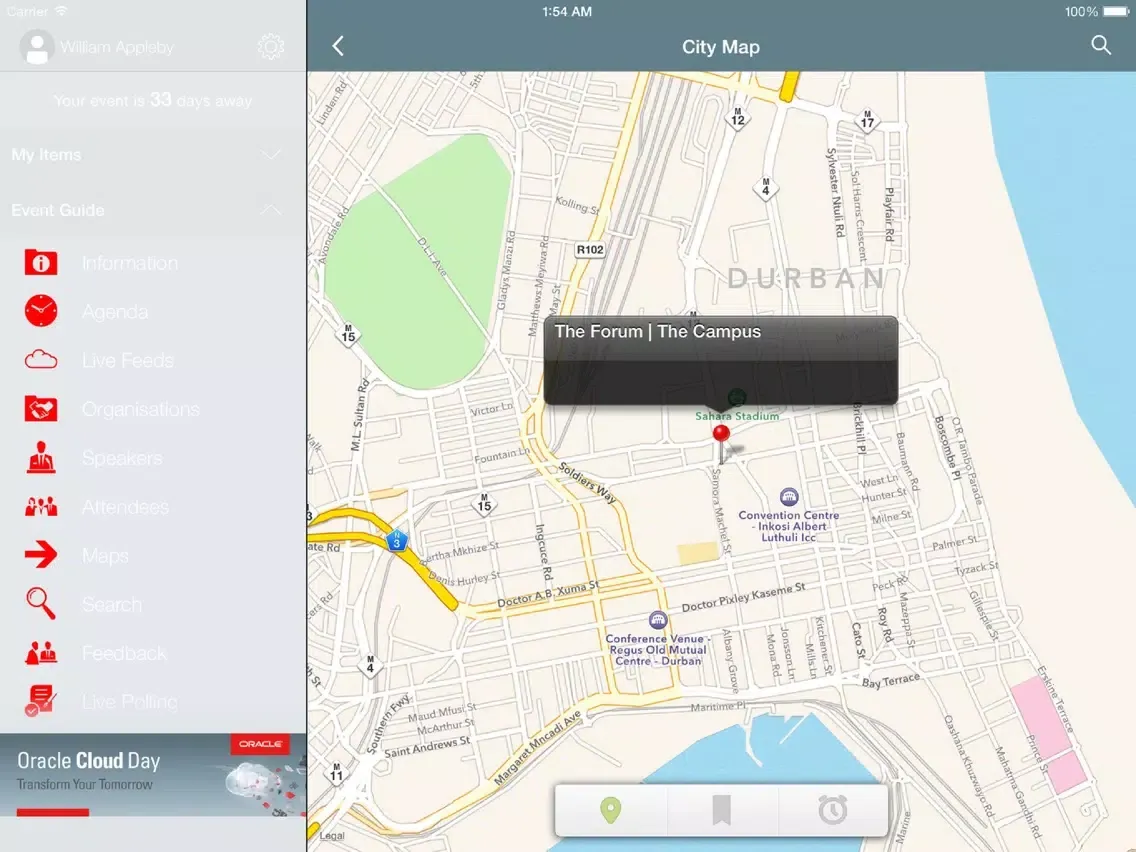 Oracle Cloud Day ZA iPad  स्क्रीनशॉट