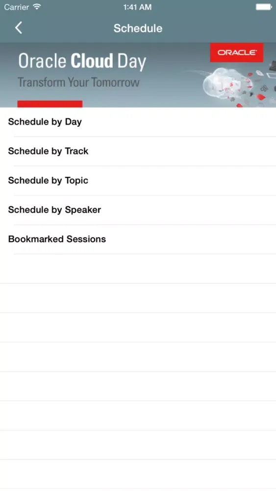 Oracle Cloud Day ZA स्क्रीनशॉट