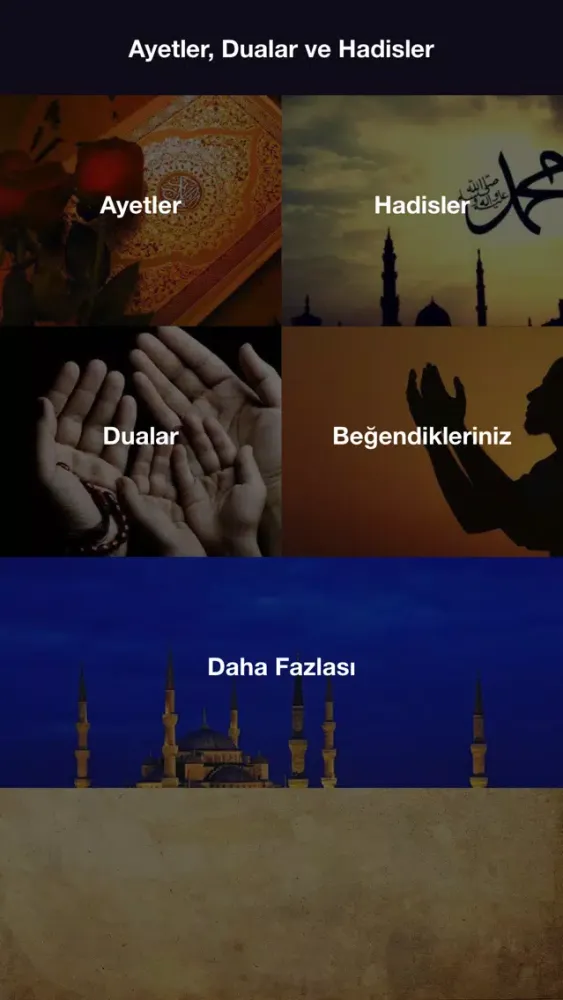 صور Ayetler, Dualar ve Hadisler