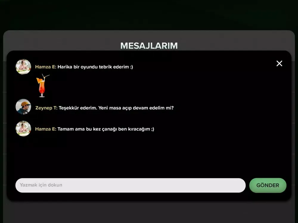 Aylak Çanak Okey iPad  Screenshots