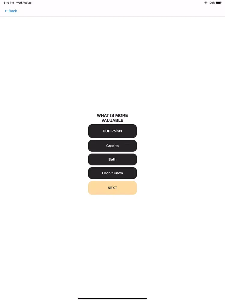 Zrzuty ekranu COD Points Counter: COD Mobile iPad 