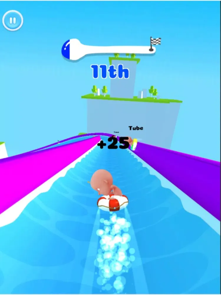Aquapark Fun Race :3D slide io iPad  스크린샷