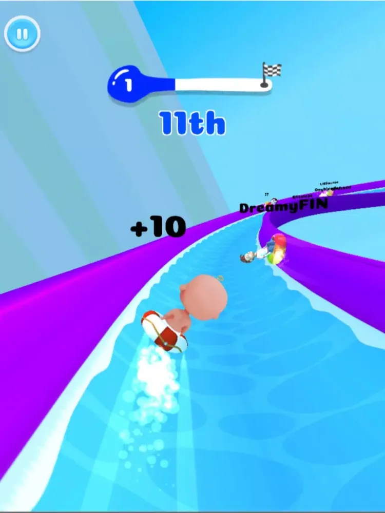 Aquapark Fun Race :3D slide io iPad  스크린샷