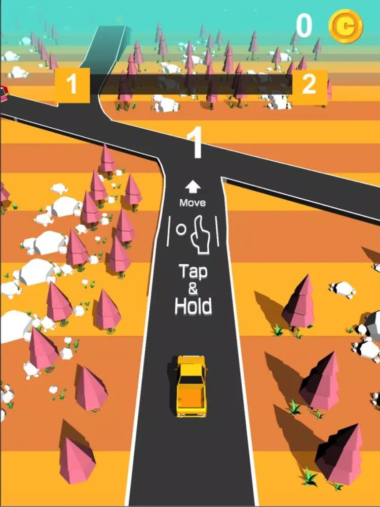 Tangkapan skrin Traffic Run! Fun Park race 3D iPad 