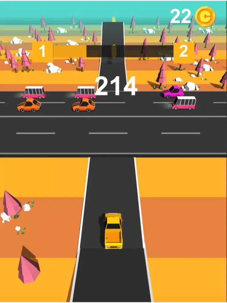 Tangkapan skrin Traffic Run! Fun Park race 3D iPad 
