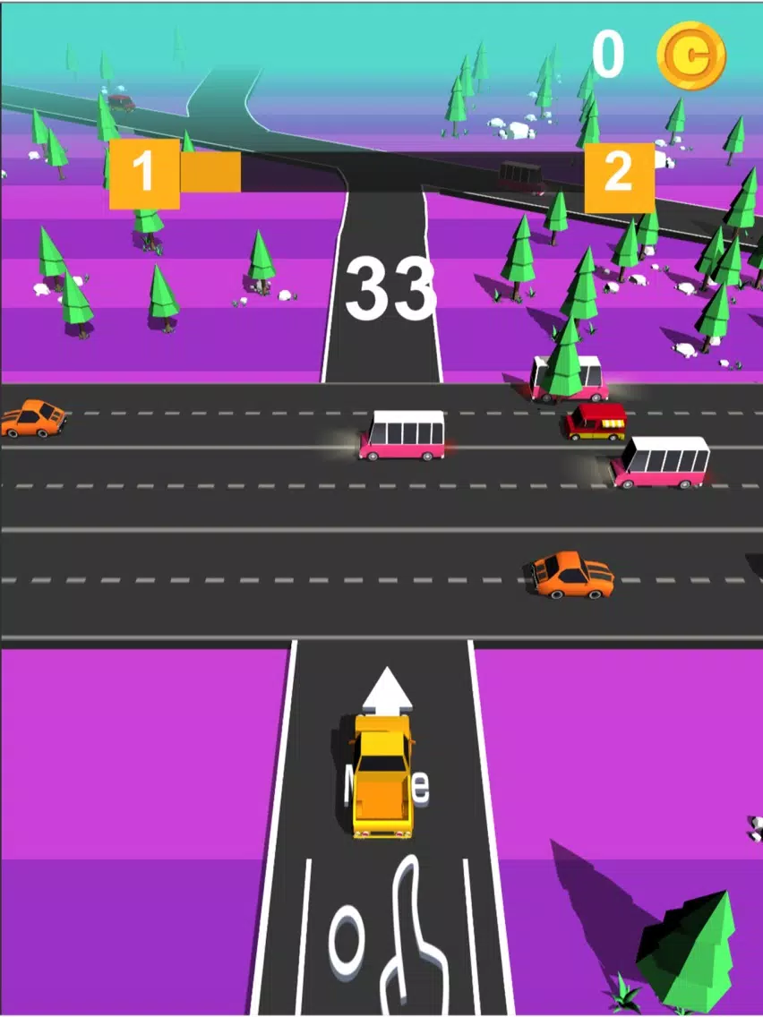Traffic Run! Fun Park race 3D iPad  Screenshots