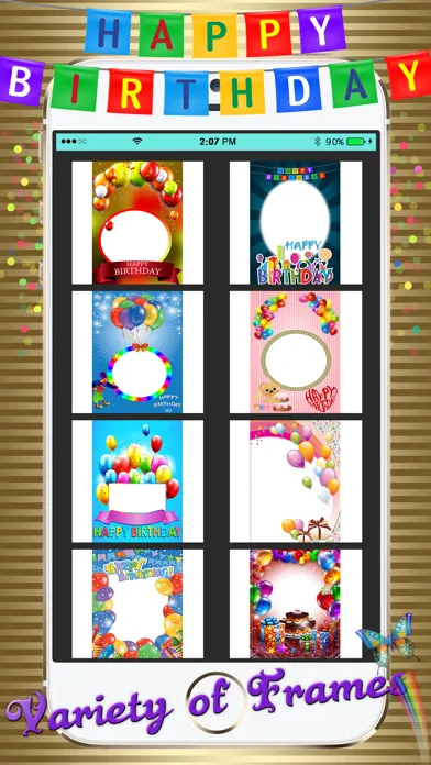 Скриншоты Happy Birthday Photo Frames!