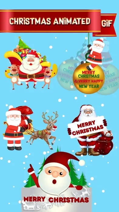Скриншоты Happy Santa Animated Stickers