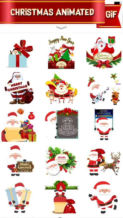 Скриншоты Happy Santa Animated Stickers