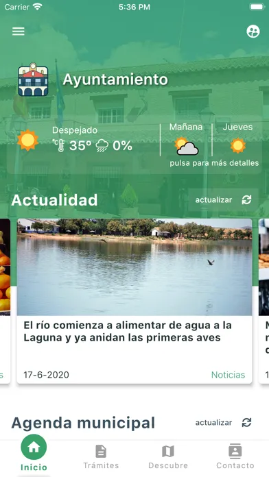 Capturas de pantalla de AyMo - Tu ayuntamiento móvil