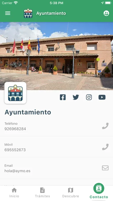 Capturas de pantalla de AyMo - Tu ayuntamiento móvil