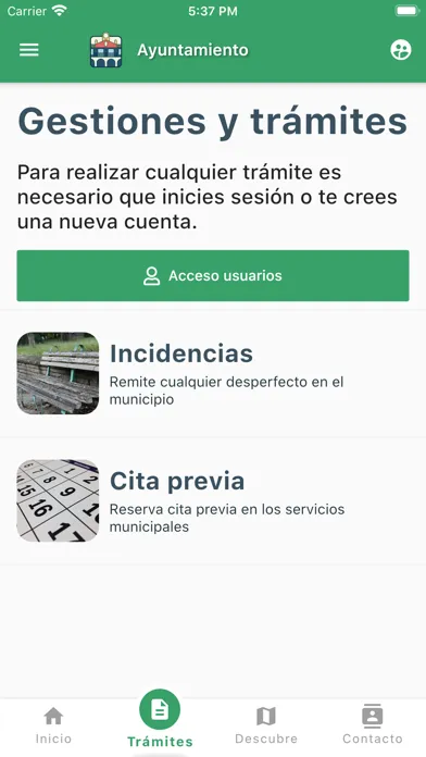 Capturas de pantalla de AyMo - Tu ayuntamiento móvil