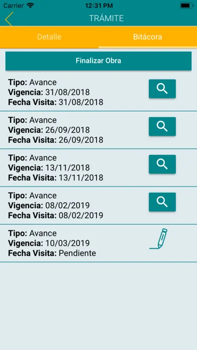 Bitácora de Peritaje应用截图
