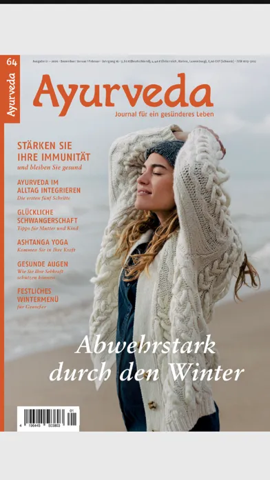 Capturas de tela do Ayurveda Journal