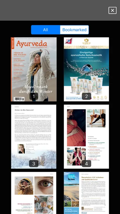 Capturas de tela do Ayurveda Journal