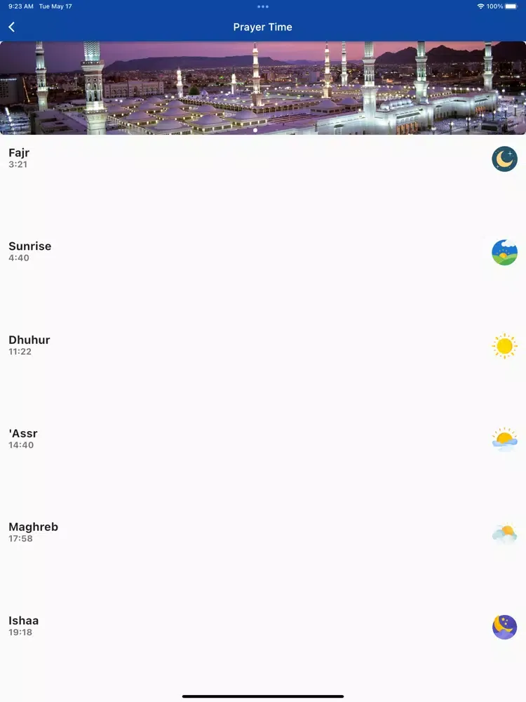 Capturas de pantalla de Azan Saudi Arabia iPad 