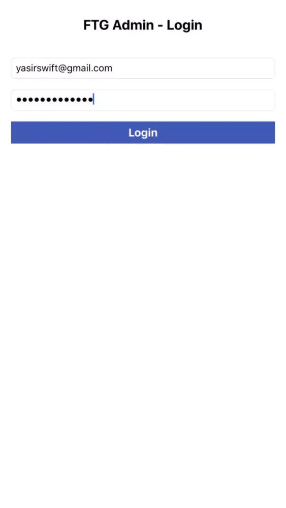 FTG Admin スクリーンショット