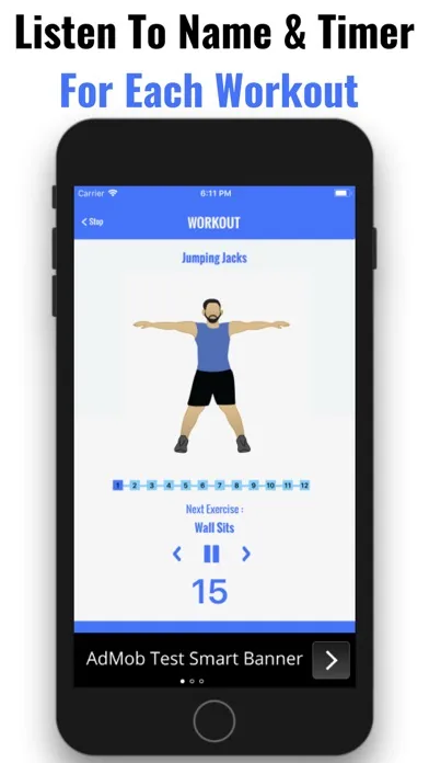 Скриншоты 7 Minutes Workout Anywhere