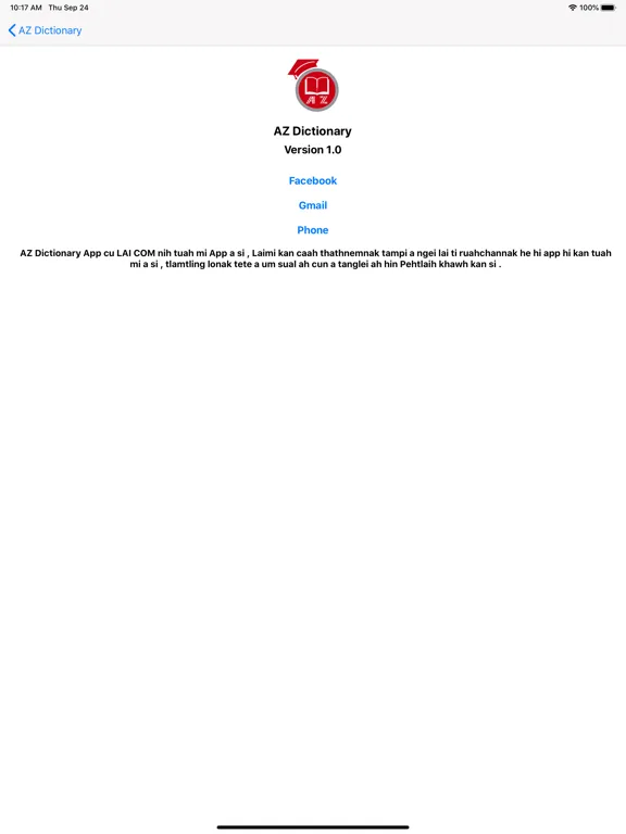 Zrzuty ekranu AZ Dictionary iPad 