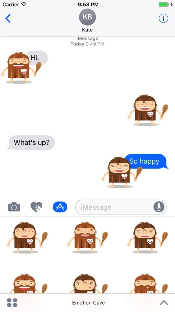 Emoticon Cave - Stickers スクリーンショット