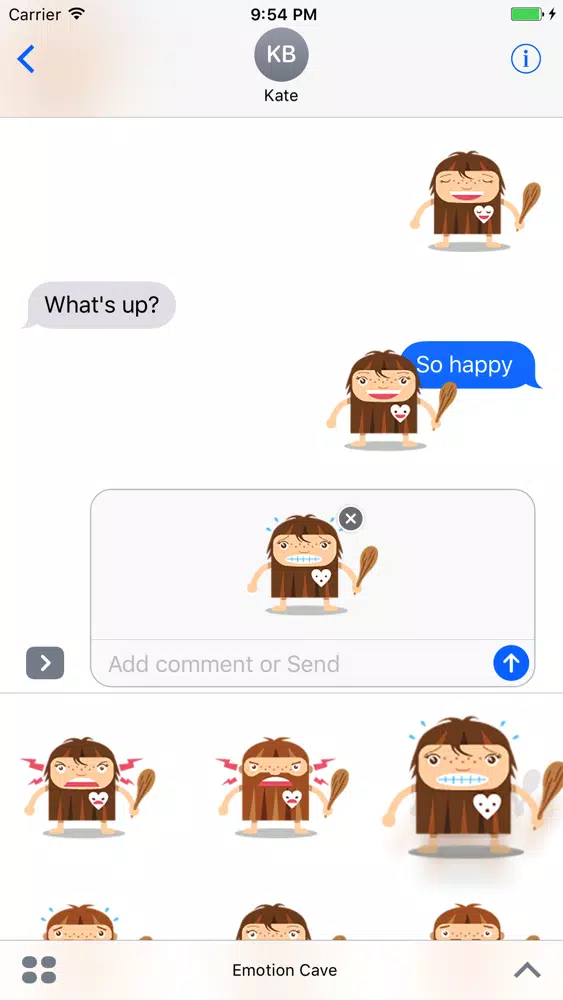 تصاویر Emoticon Cave - Stickers