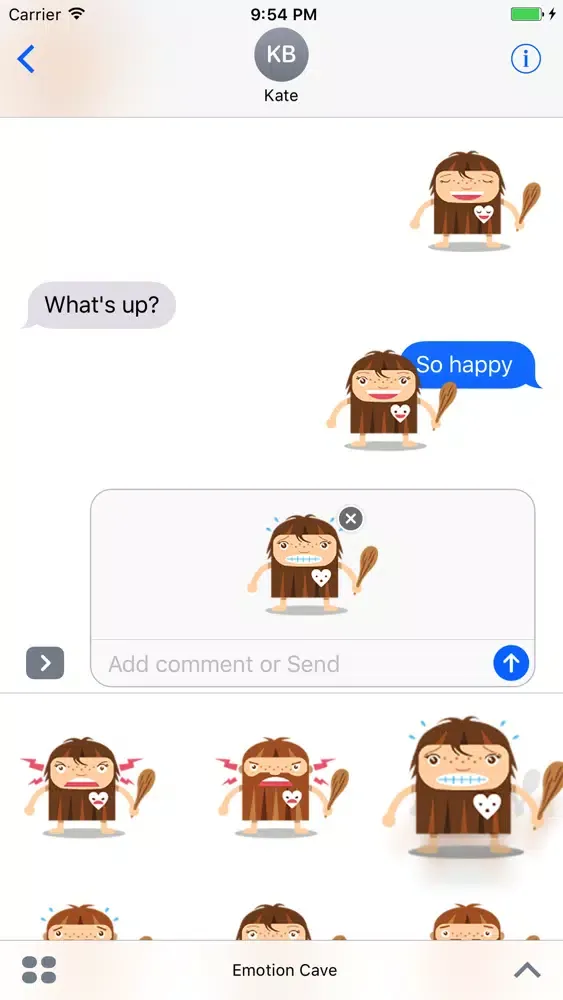 Emoticon Cave - Stickers スクリーンショット