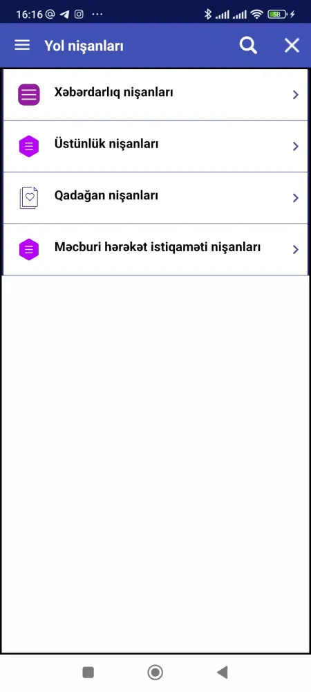 Screenshot di Yol nişanları