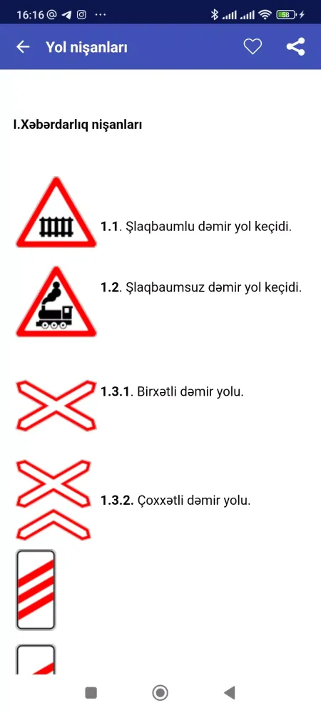 Screenshot di Yol nişanları