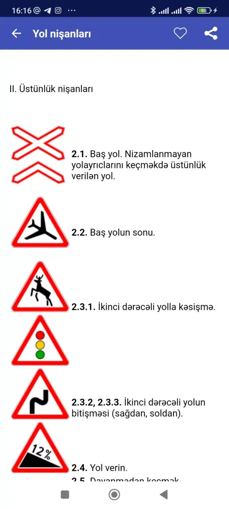 Screenshot di Yol nişanları