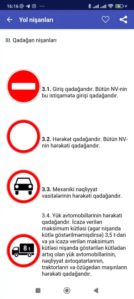 Screenshot di Yol nişanları
