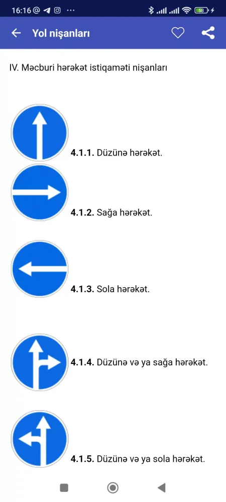 Screenshot di Yol nişanları