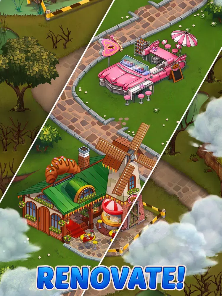 Capturas de tela do Sara's Diner: Merge Farm iPad 