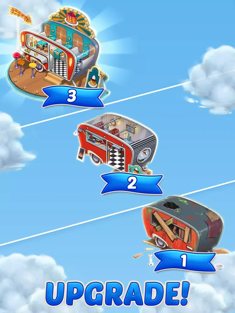 Capturas de tela do Sara's Diner: Merge Farm iPad 