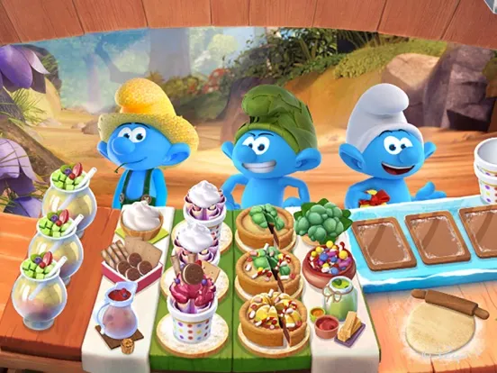Captures d'écran de Smurfs - The Cooking Game iPad 
