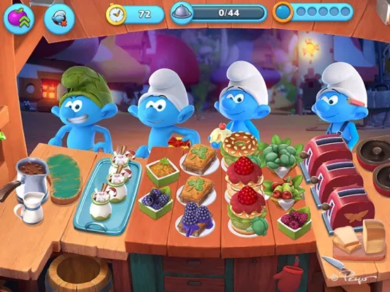 Captures d'écran de Smurfs - The Cooking Game iPad 