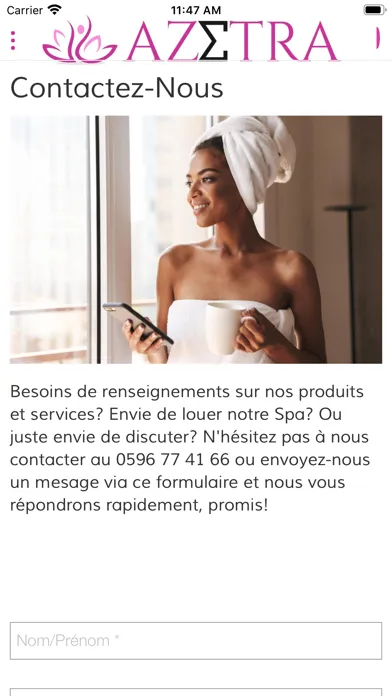 Captures d'écran de Azetra Institut & Spa