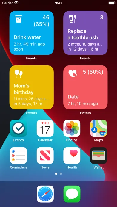 Events - Habit Tracker स्क्रीनशॉट