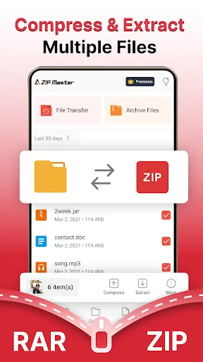 AZIP Master: ZIP / RAR, Unzip سکرین شاٹس