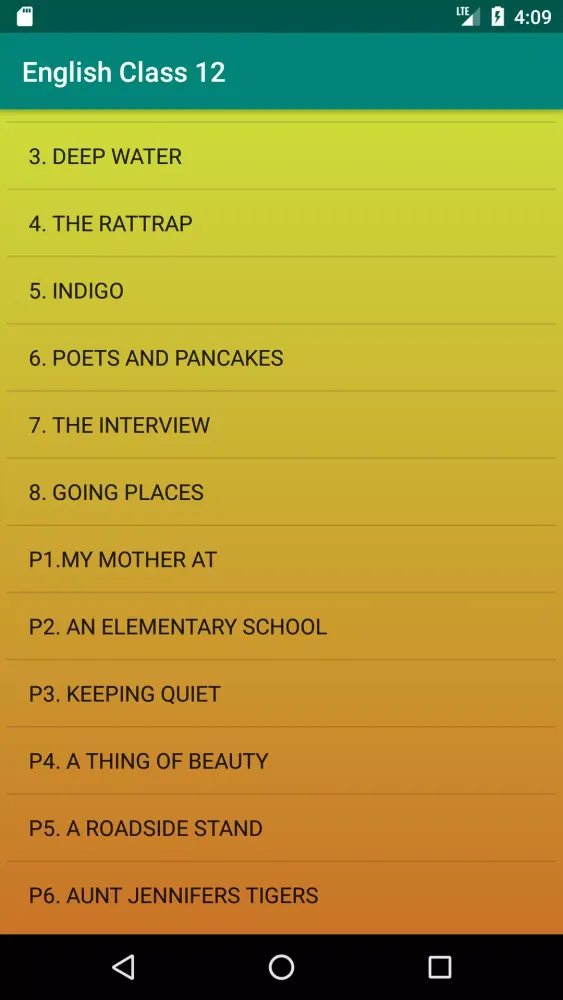 English Text Book - Class 12 Screenshots