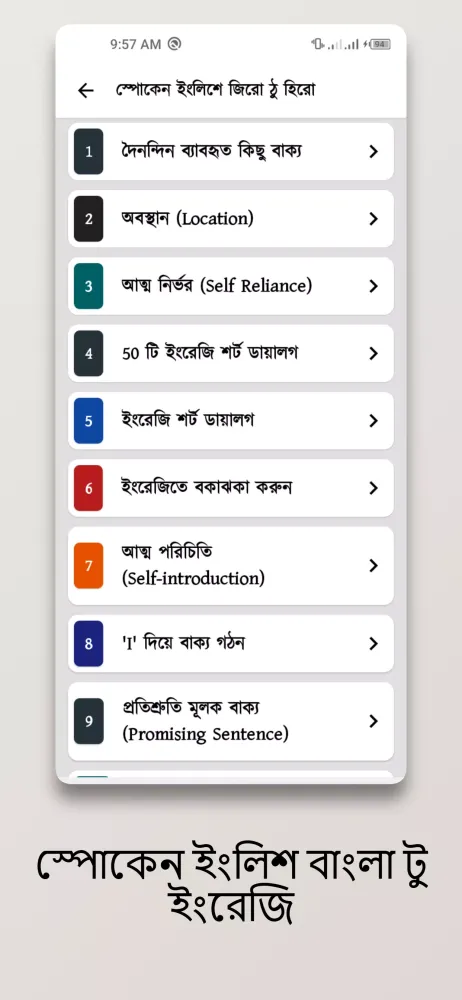 Screenshot di ইংরেজি শব্দের উচ্চারণের নিয়ম