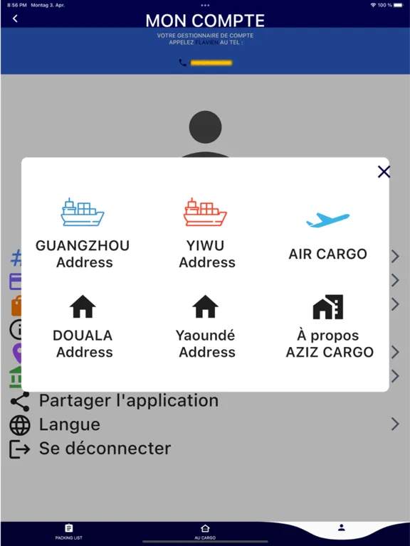 Zrzuty ekranu aziz cargo iPad 