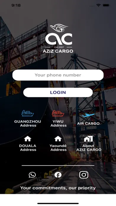 Zrzuty ekranu aziz cargo